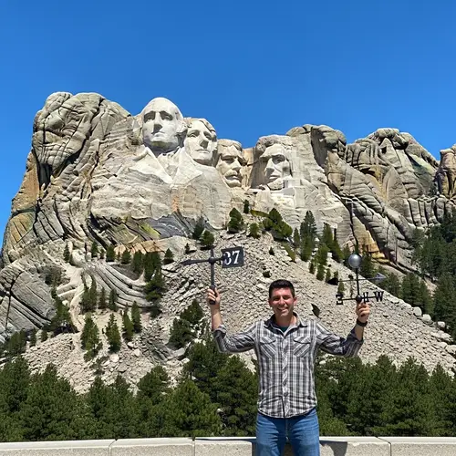 Frankie McDonald at Mount Rushmore: A Sunny Adventure