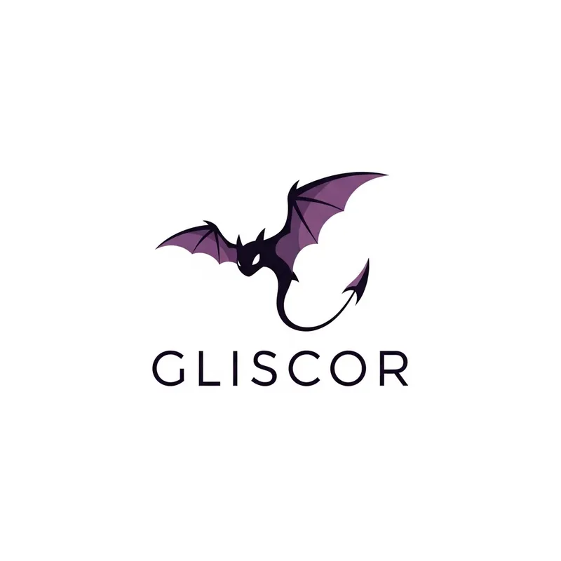 Gliscor Team Logo: Minimalist Design Inspired by a Gliding Creature