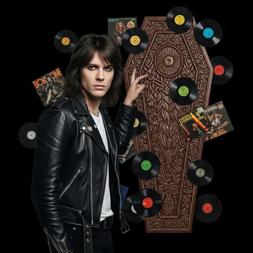 Iconic Rock Musician by Coffin | Vintage Vinyl Records Scene