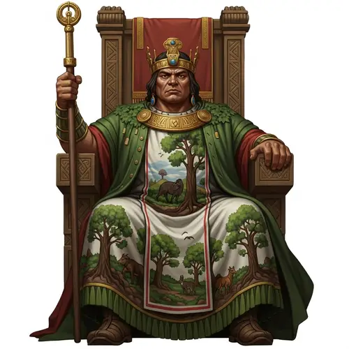 Earthy Strong Male Emperor | Power and Command Representation