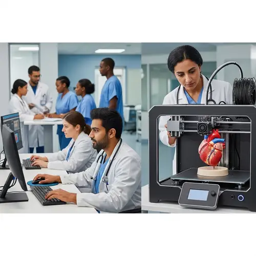 Cutting-Edge Medical Technology: 3D Printer Creating Realistic Heart Model