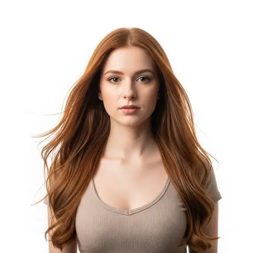 Stunning Portrait of a Young Woman with Ginger Hair