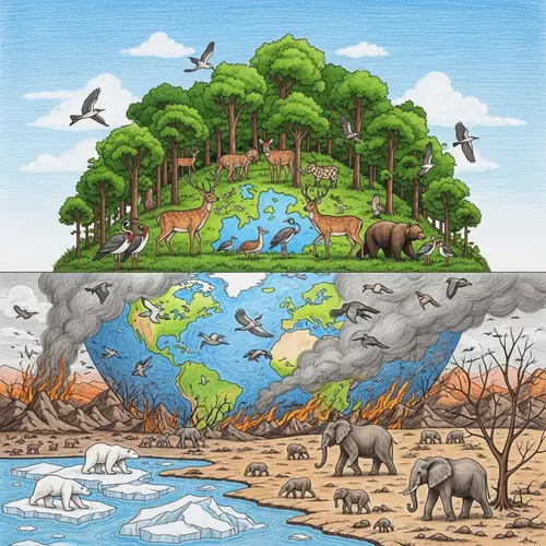 Earth Before vs After Climate Change: A Stark Visual Contrast