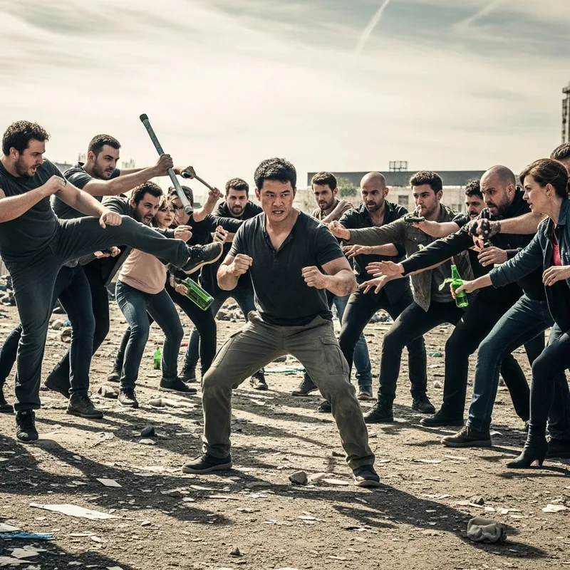 One man's battle against many - a heroic struggle