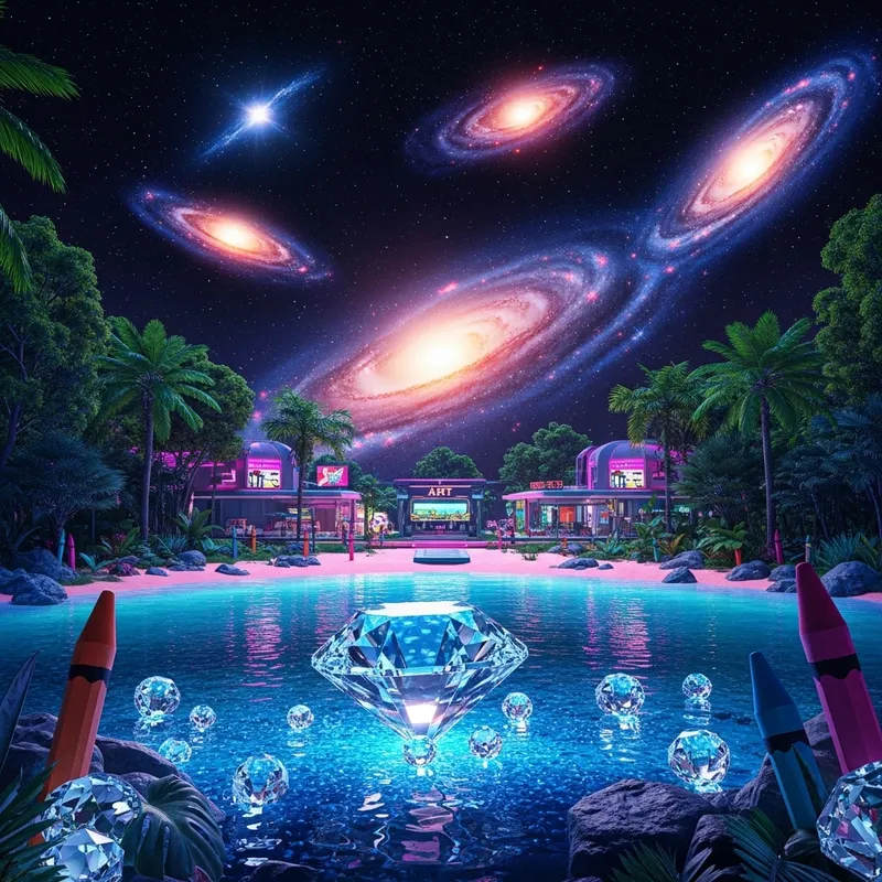 Magical Neptunian Beach Art Station Experience