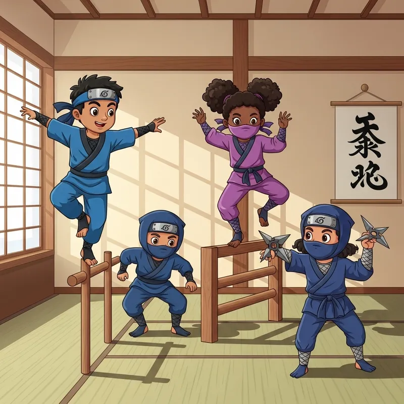 Ninjas Kids: Fun Activities and Tricks for Young Warriors