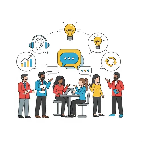 Effective Communication Scene with Diverse Characters | Minimalist Design