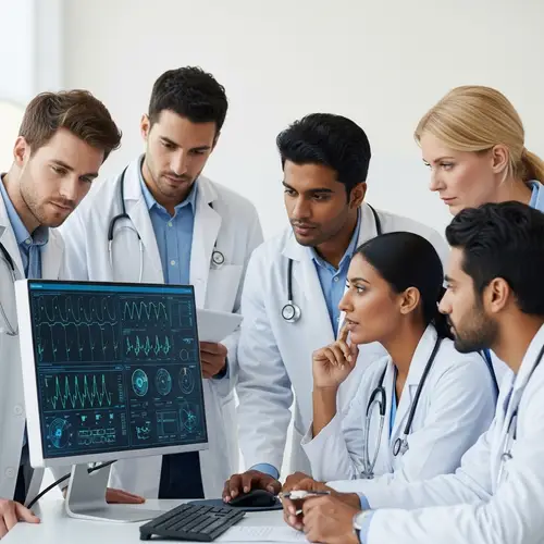 Doctors Analyzing Medical Results Together