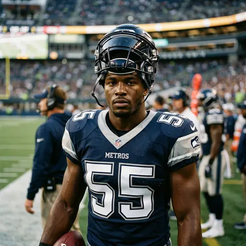 NFL Player Portrait - High Quality Photography