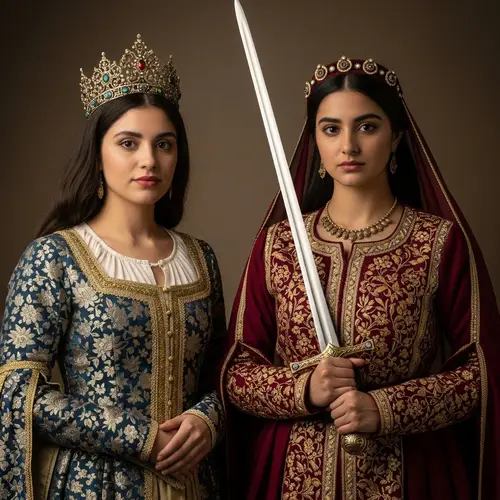 Regal & Powerful Women in Antique Era Dresses