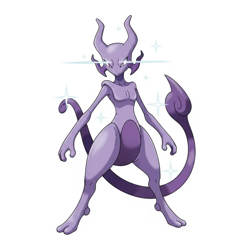 Mewtwo Vstar Alt Art: Mystical Psychic Creature