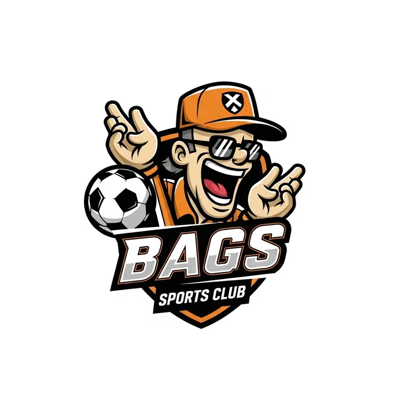 Playful Football Club Logo Design for 'Bags' Team
