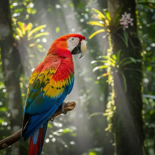 Parrot in Natural Habitat