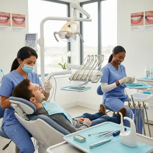 Professional Dental Clinic with Skilled Dentist and Hygienist