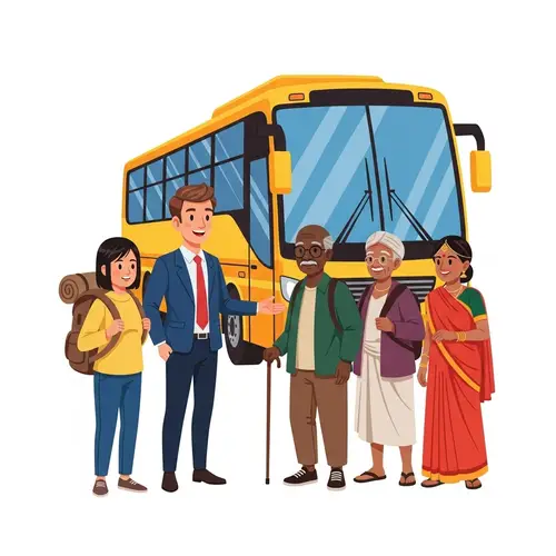 Diverse Group Welcome Tourists | Exciting Adventure Awaits