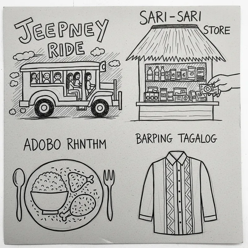 Contemporary Filipino Cultures Artwork: Simple Depiction with Integrated Elements & Principles