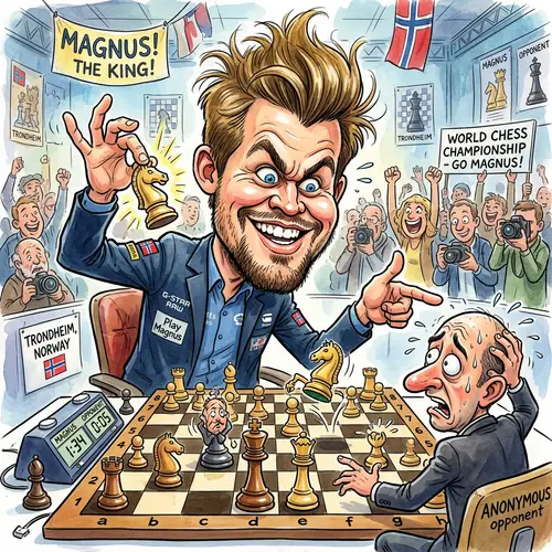 Funny Magnus Carlsen Caricature