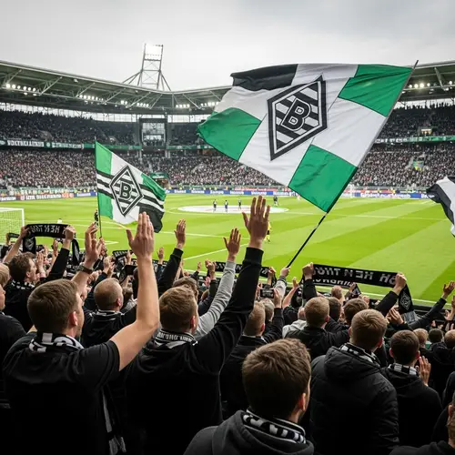 Cheer for Borussia Mönchengladbach Victory | Football Fans Gathered
