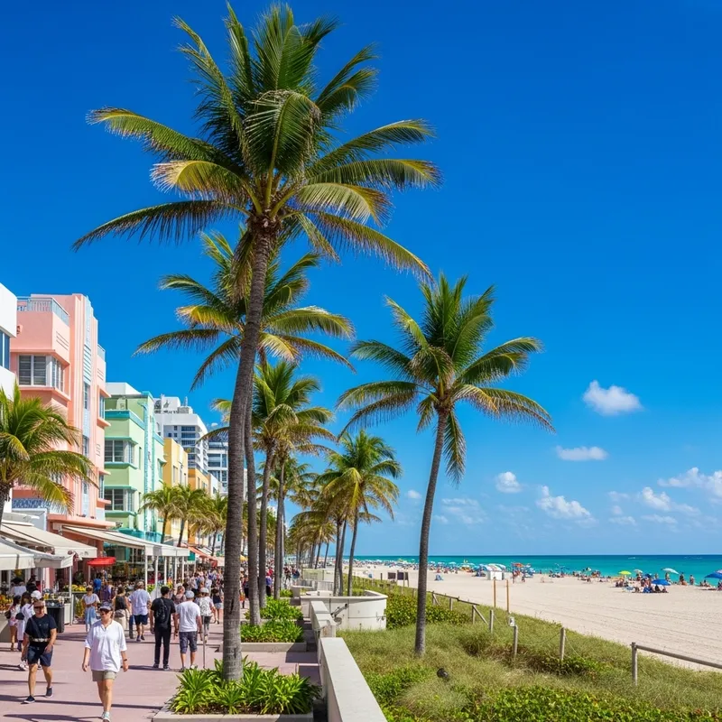 Miami Beach, Vibrant Colors | Lively Sandy Beach & Crystal-Clear Waters Miami Beach, Vibrant Colors | Lively Sandy Beach & Crystal-Clear Waters