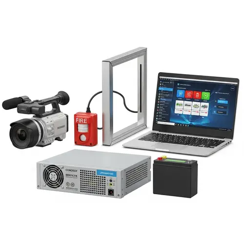Video Camera, Fire Sensor, Barrier, Laptop, UPS, Battery | Technology Equipment