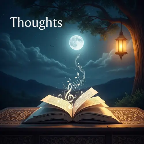 Thoughts - Creative Music Track Cover Design