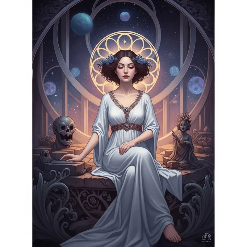 Ethereal Beauty in Cosmic Horror Surrealism