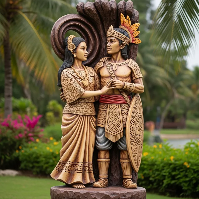 Daragang Magayon and Panganoron Statue