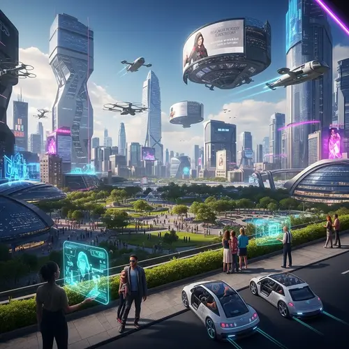 Futuristic Cityscape: A Glimpse into Tomorrow's World