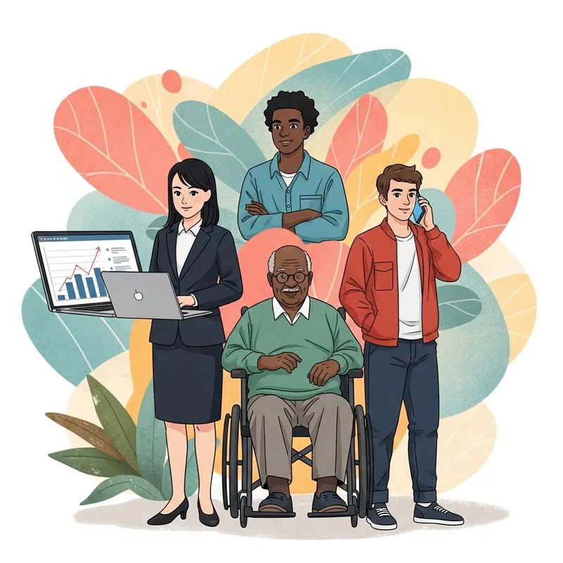 Vibrant Sales Reps in Energetic Abstract Art Poses Vibrant Sales Reps in Energetic Abstract Art Poses