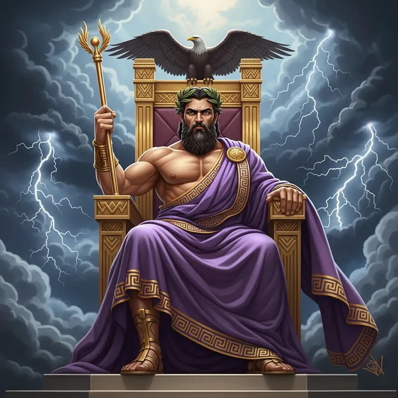 Majestic Zeus: The Greek God of Thunder