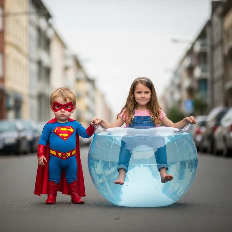 Superhero Toddler Saves Teen Girl in Water-Filled 'Diaper'