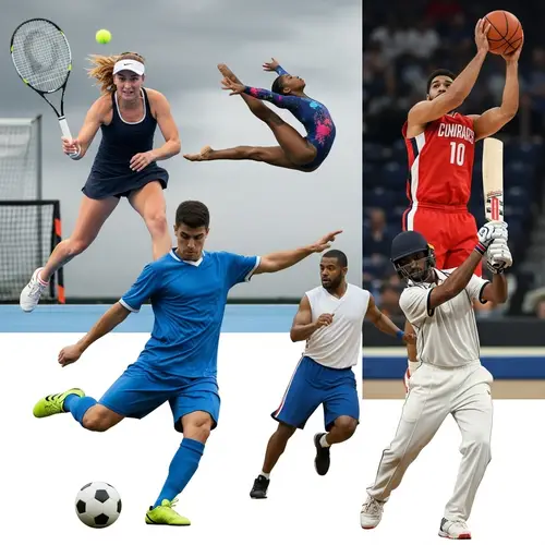Diverse Group of Athletes in Action | Sports Photos