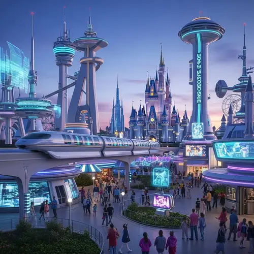 Futuristic Disney World | High-Tech Attractions & Monorails