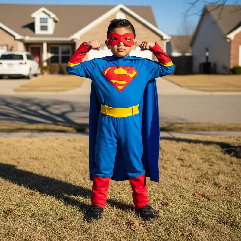 Niño Superhéroe | Imaginación y Diversión de la Infancia