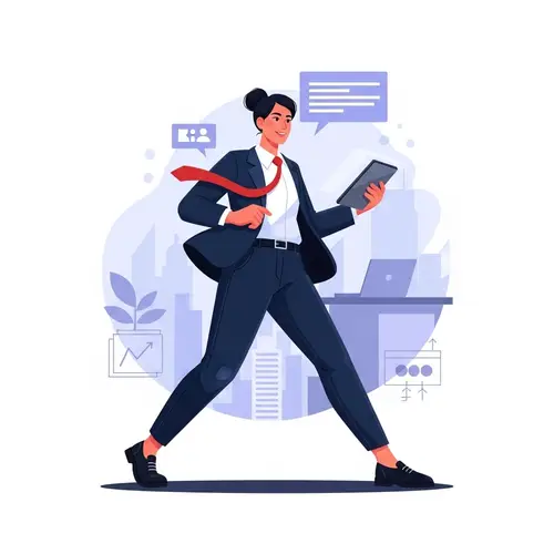 Confident Entrepreneur in Contemporary Setting