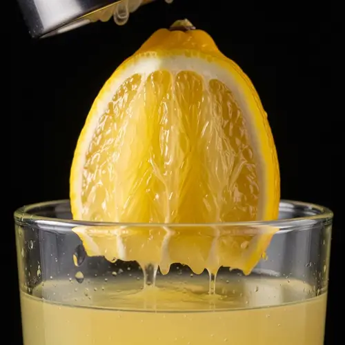 Freshly Squeezed Lemon: Bright Macro Food Photography