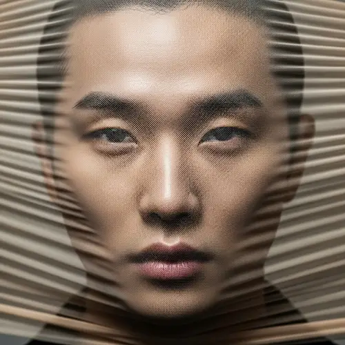 Handsome Korean Man | Unique Nylon Headwear Look