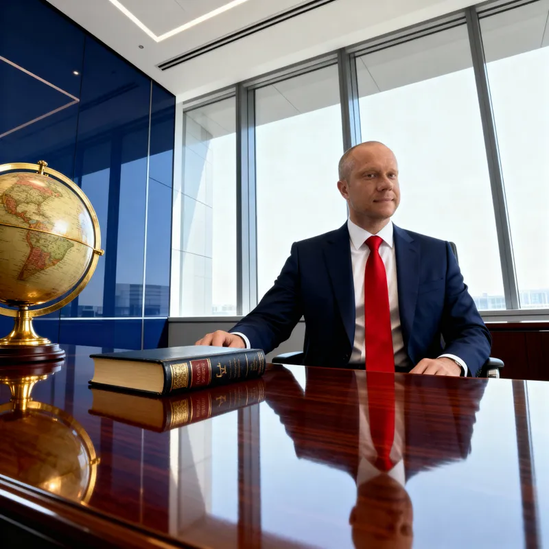 Confident Lawyer Portrait in Modern Office