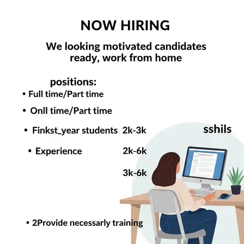 Now Hiring: Work from Home Online Assistant | Salary 2k-6k