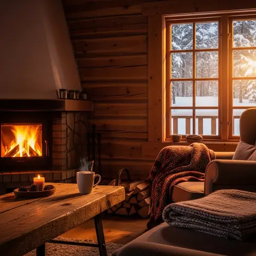 Cozy Log Cabin Retreat | Warm and Comforting Atmosphere