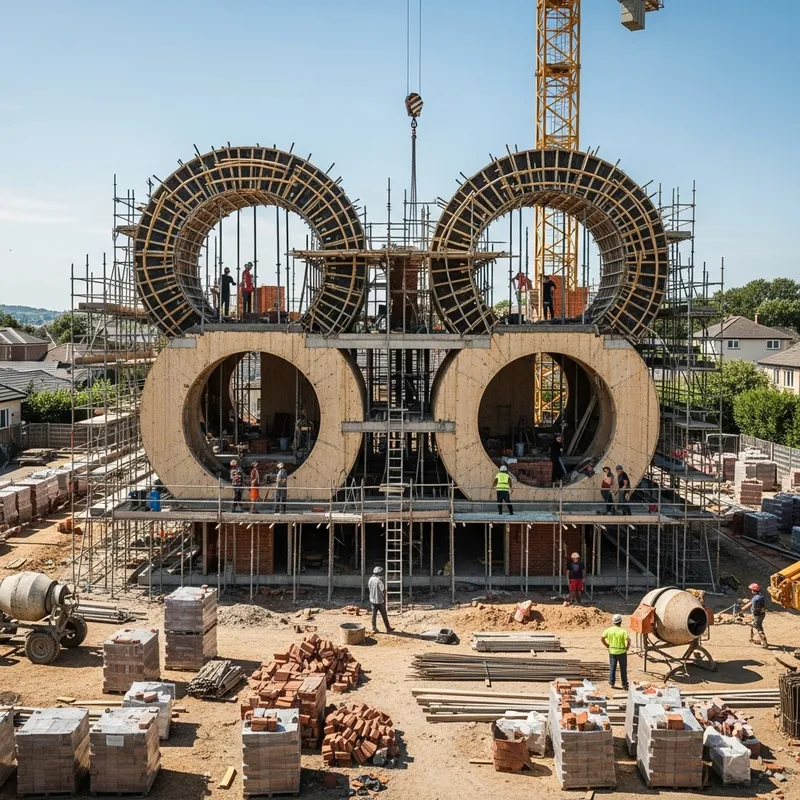 Unique Figure 8 House Construction Process Unique Figure 8 House Construction Process