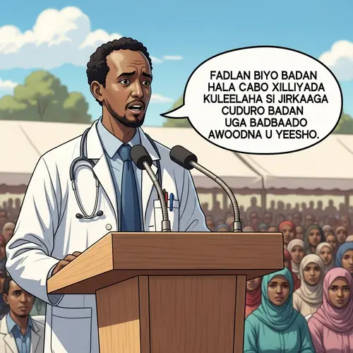 Somali Doctor Urges Public to Drink More Water in Heatwave