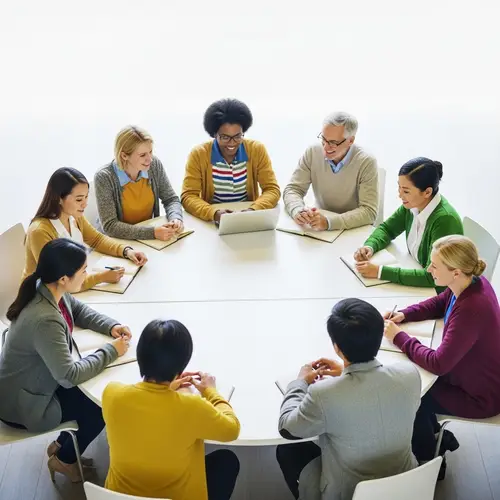 Diverse Teachers Collaborating in Education