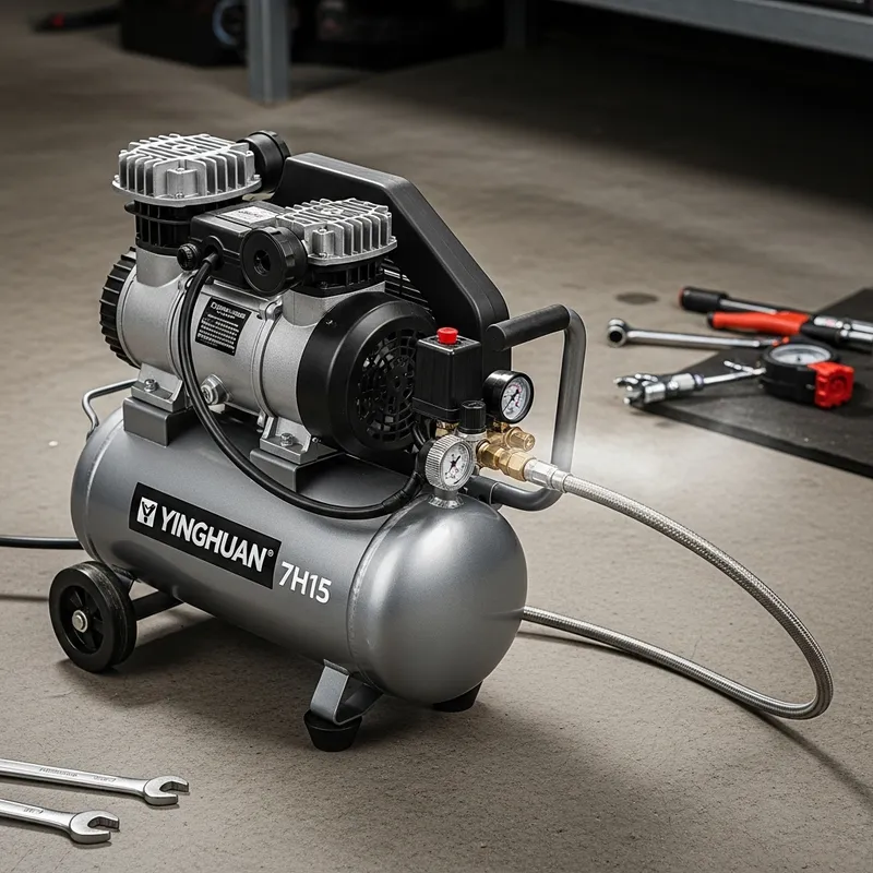 YINGHUAN 7h15 Car Air Compressor in Operation