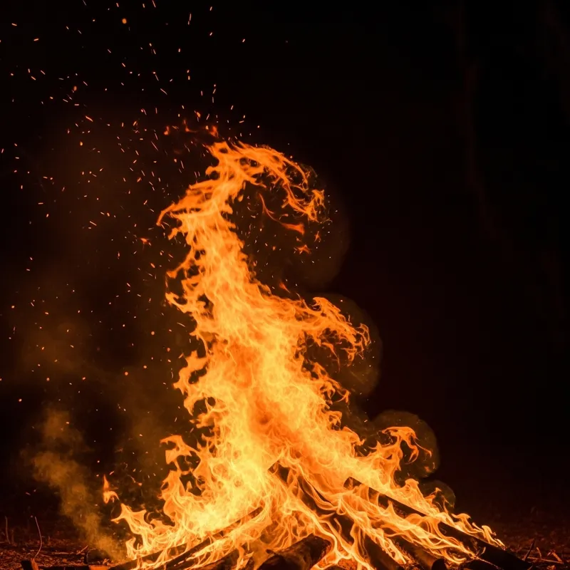 Fuego | Intense Red & Bright Orange Fire Images
