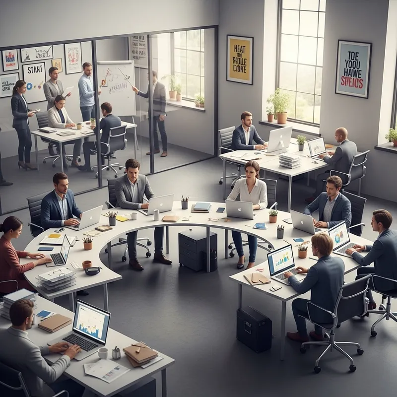 Diverse Team Collaboration in a Dynamic Office Environment