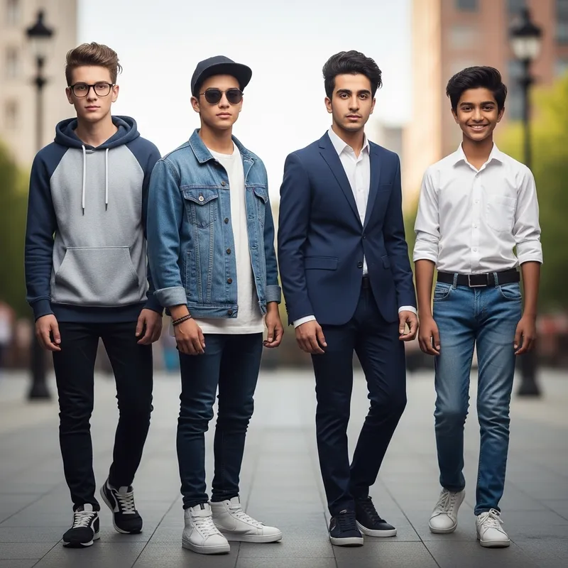 Stylish Teenagers Featuring an Innocent Youth