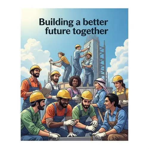 Building a Better Future Together: Unity and Collaboration Poster Design