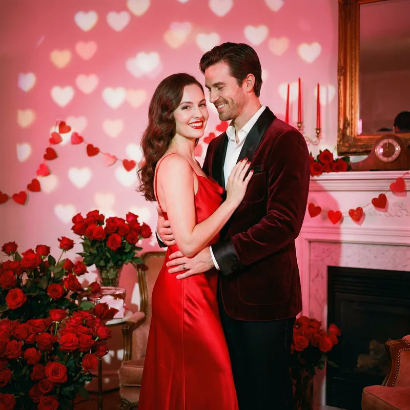 Valentine's Day Romantic Portraits for Couples