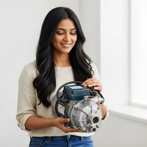 Stunning South Asian Woman Holding Bosch Unit Pump